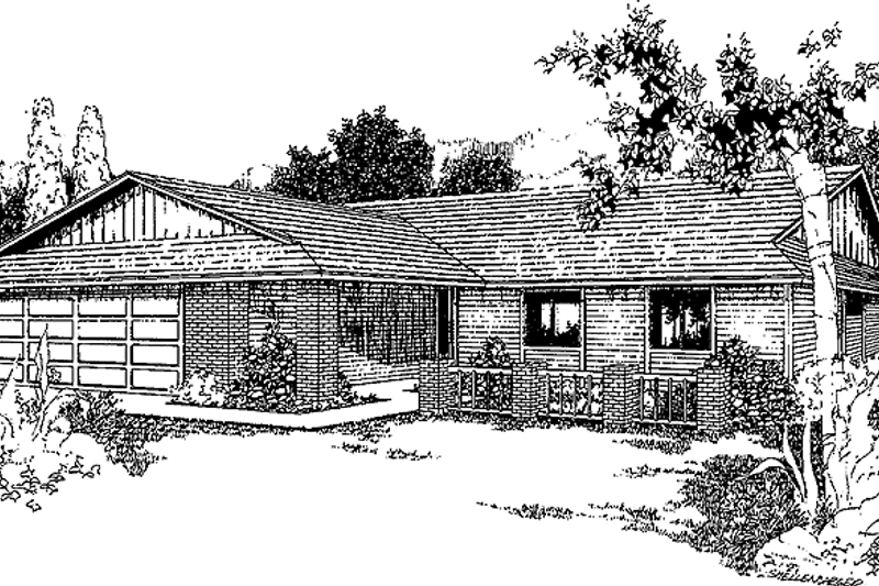 Dream House Plan - Country Exterior - Front Elevation Plan #60-928