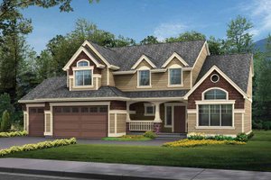 Craftsman Exterior - Front Elevation Plan #132-266