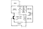 Country Style House Plan - 3 Beds 2 Baths 1700 Sq/Ft Plan #929-245 