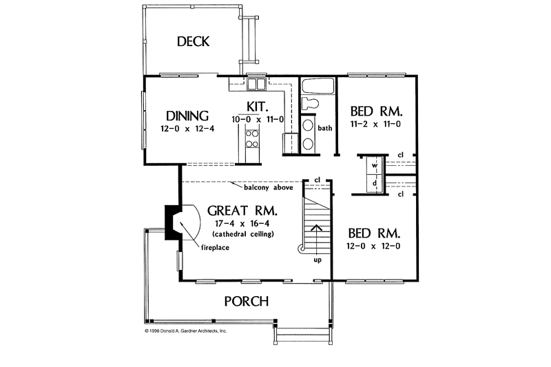 Home Plan - Floor Plan - Main Floor for Country House Plan #929-245 - 3 bed, 2 bath