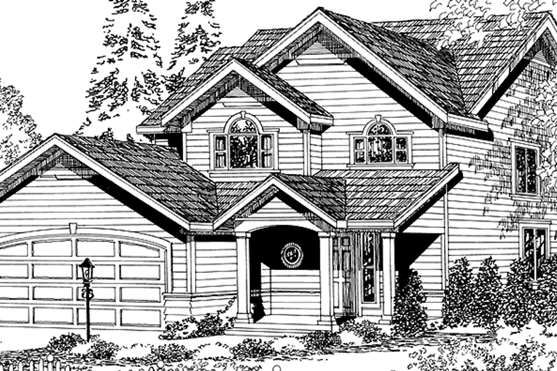 Home Plan - Country Exterior - Front Elevation Plan #966-38