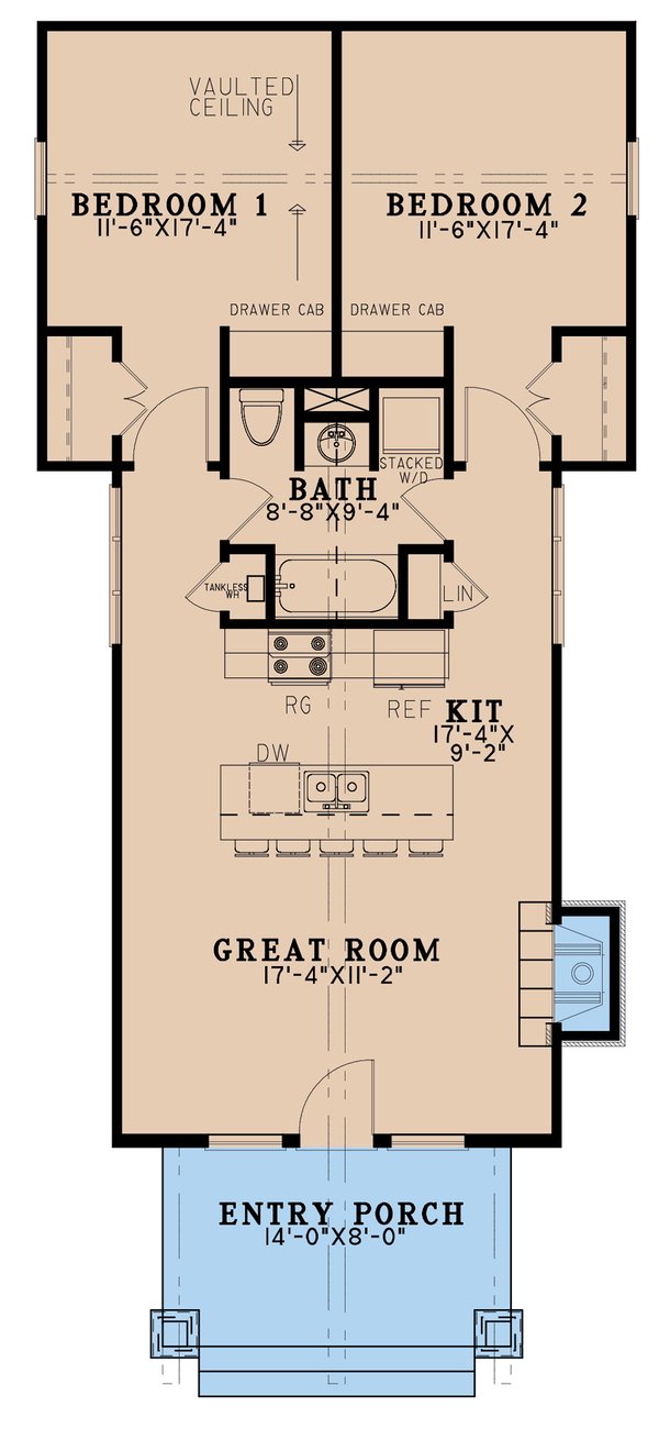 Craftsman Floor Plan - Main Floor Plan #923-222