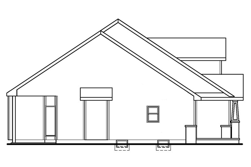 Dream House Plan - Left Side Elevation