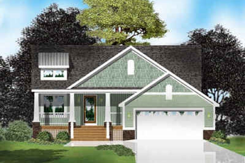 Bungalow Style House Plan - 2 Beds 2 Baths 1218 Sq/Ft Plan #49-134