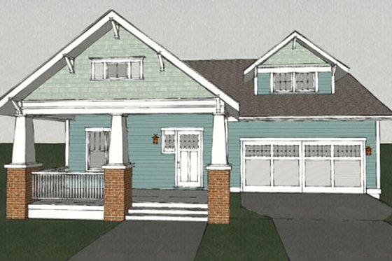 Exterior - Other Elevation 1 for Craftsman House Plan #461-9 - 3 bed, 2.5 bath