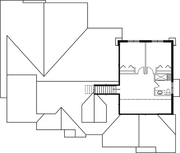 Farmhouse Floor Plan - Upper Floor Plan #23-2750