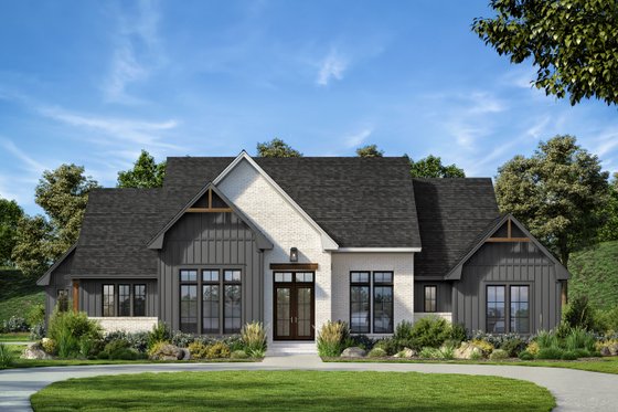 Exterior - Front Elevation 4 for Farmhouse House Plan #430-334 - 4 bed, 3.5 bath