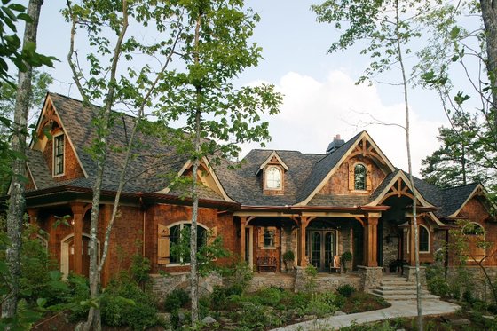 Exterior - Front Elevation 3 for Craftsman House Plan #54-489 - 3 bed, 4.5 bath