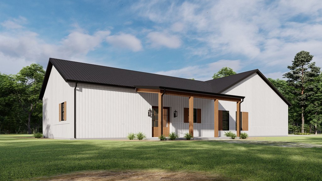 Exterior - Other Elevation 6 for Barndominium House Plan #1092-70 - 3 bed, 2 bath