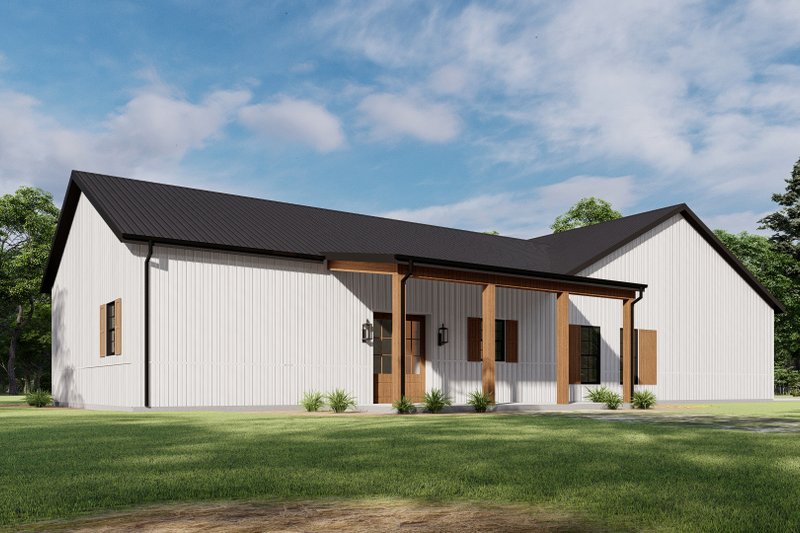 Home Plan - Exterior - Other Elevation 6 for Barndominium House Plan #1092-70 - 3 bed, 2 bath
