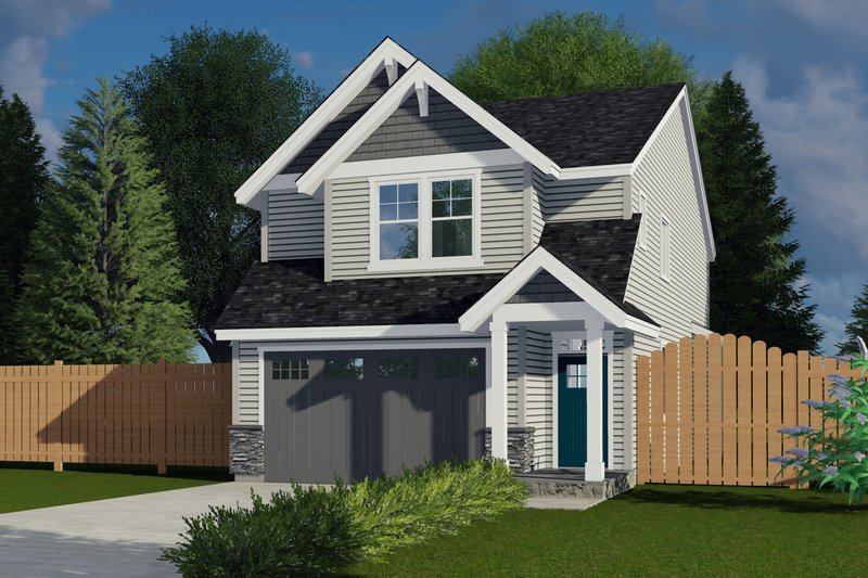 Dream House Plan - Craftsman Exterior - Front Elevation Plan #53-656