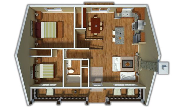 House Blueprint - Country Floor Plan - Other Floor Plan #18-1027