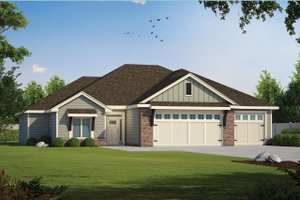 Architectural House Design - Craftsman Exterior - Front Elevation Plan #20-2578