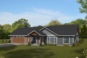 Craftsman Exterior - Front Elevation Plan #117-1012