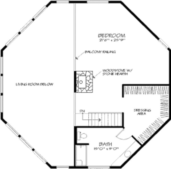 House Plan Design - Contemporary Floor Plan - Upper Floor Plan #320-300