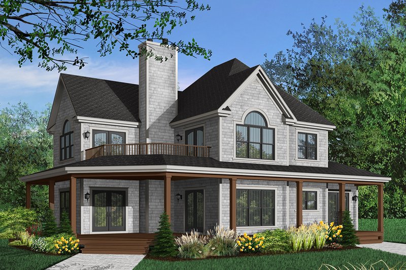 Farmhouse Style House Plan - 4 Beds 3.5 Baths 2992 Sq/Ft Plan #23-383 ...