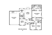 Southern Style House Plan - 3 Beds 2 Baths 1549 Sq/Ft Plan #81-13902 