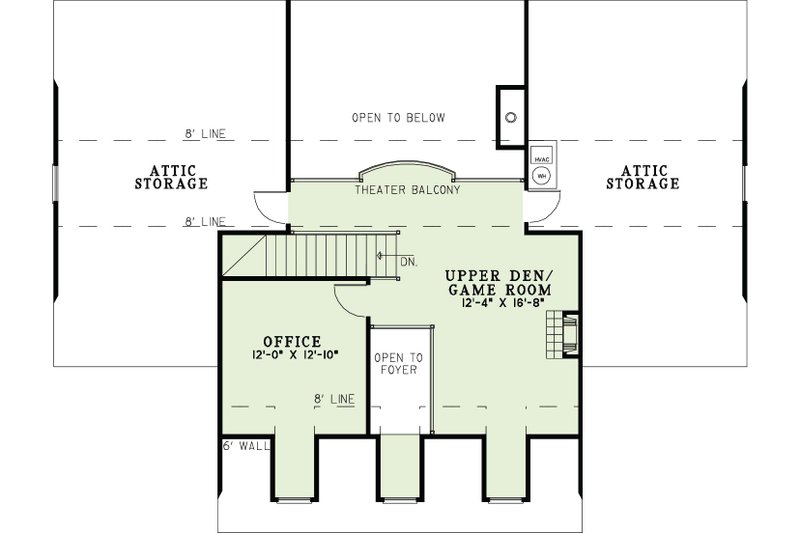 Home Plan - Floor Plan - Upper Floor for Country House Plan #17-3273 - 4 bed, 2 bath