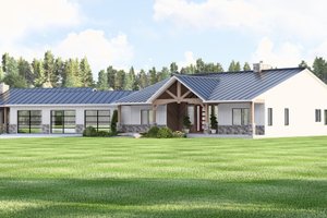 Exterior - Front Elevation 3 for Craftsman House Plan #1064-403 - 4 bed, 3.5 bath