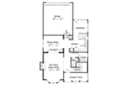 Colonial Style House Plan - 3 Beds 2.5 Baths 1992 Sq/Ft Plan #927-790 Floor 