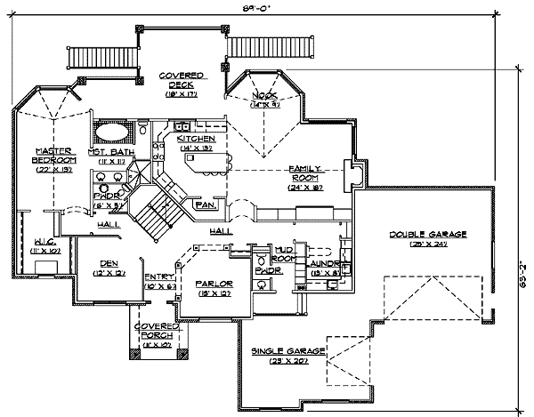 European Floor Plan - Main Floor Plan #5-190