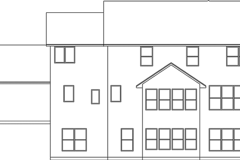 Home Plan - Exterior - Rear Elevation for Craftsman House Plan #981-6 - 4 bed, 2.5 bath