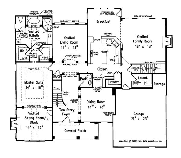 House Plan Design - Colonial Floor Plan - Main Floor Plan #927-760