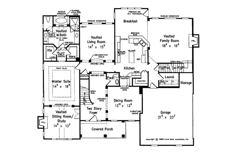 Dream House Plan - Floor Plan - Main Floor for Colonial House Plan #927-760 - 4 bed, 3.5 bath