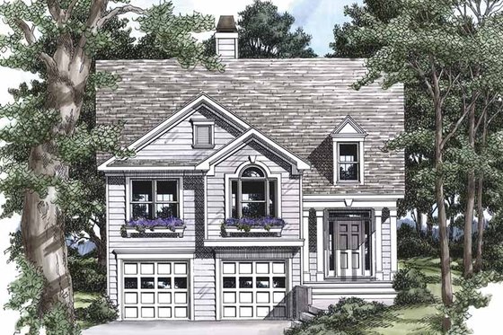 Exterior - Front Elevation 3 for Country House Plan #927-446 - 3 bed, 2 bath