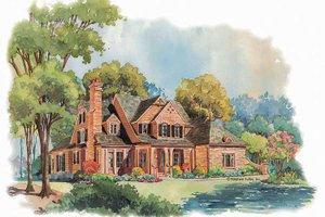 Home Plan - Exterior - Front Elevation for Victorian House Plan #429-252 - 4 bed, 4 bath