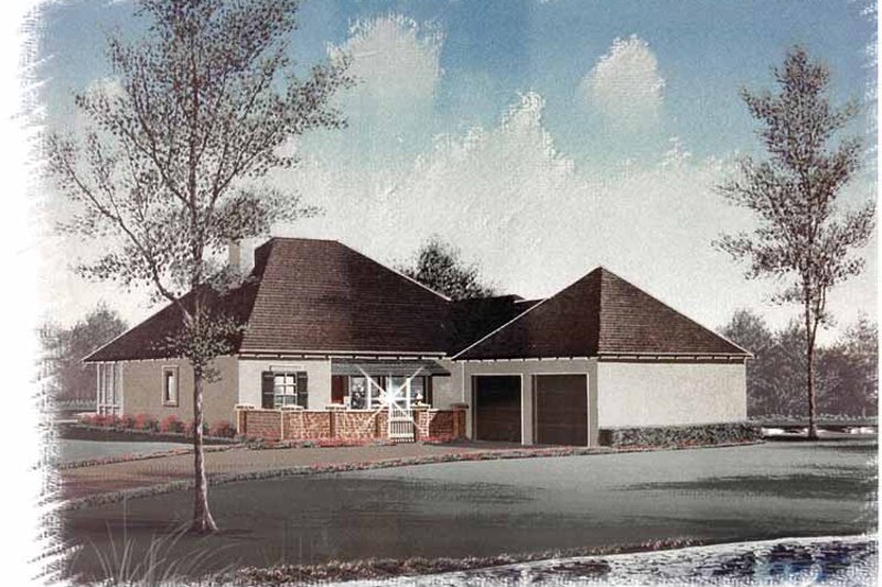 Home Plan - Country Exterior - Front Elevation Plan #15-326