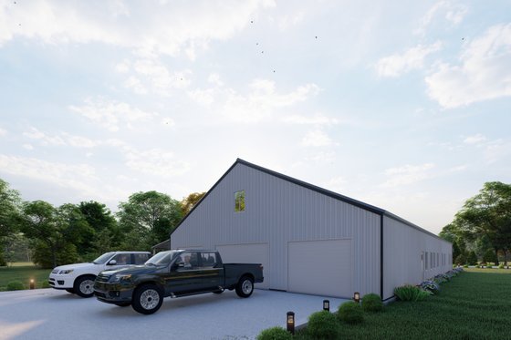 Exterior - Other Elevation 4 for Barndominium House Plan #1107-38 - 4 bed, 3 bath