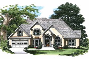 Mediterranean Exterior - Front Elevation Plan #927-196