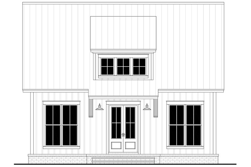 Architectural House Design - Exterior - Front Elevation 4 for Farmhouse House Plan #430-238 - 2 bed, 1 bath