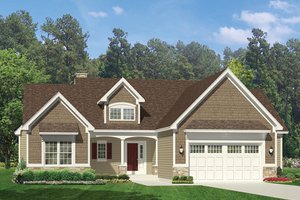 Dream House Plan - Exterior - Front Elevation for Ranch House Plan #1010-142 - 3 bed, 2 bath