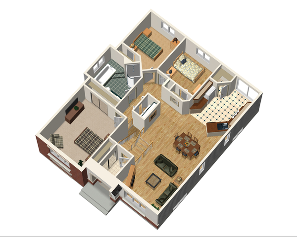 European Floor Plan - Main Floor Plan #25-4650