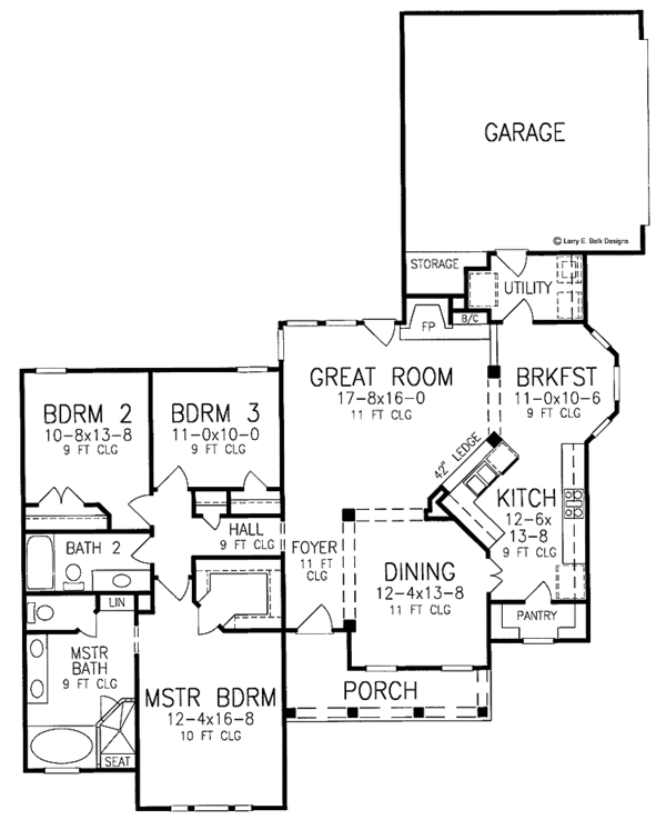 Home Plan - Country Floor Plan - Main Floor Plan #952-219