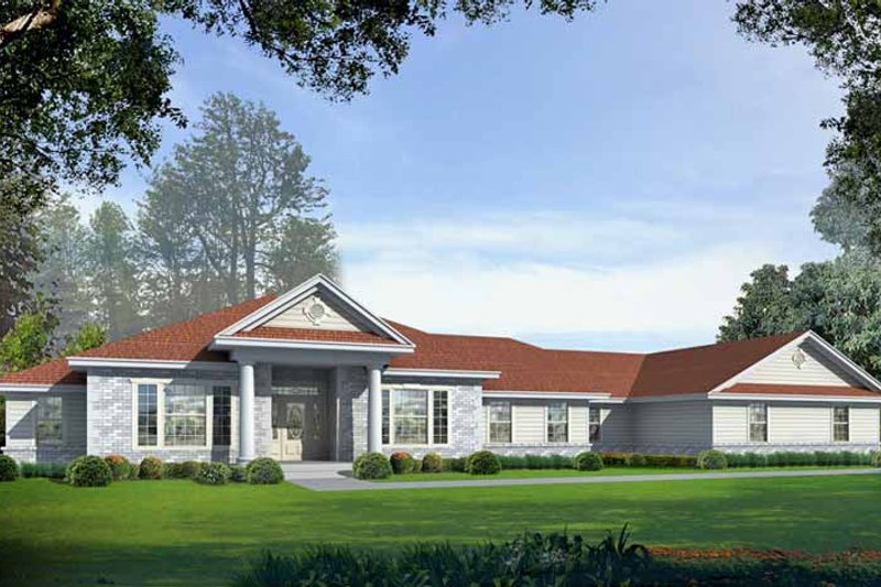 House Design - Colonial Exterior - Front Elevation Plan #1037-7