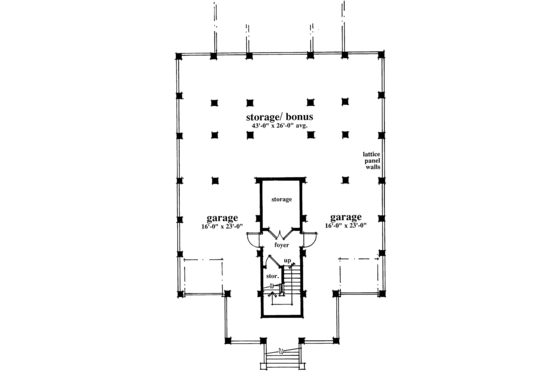 Floor Plan - Lower Floor for Classical House Plan #930-76 - 3 bed, 3.5 bath