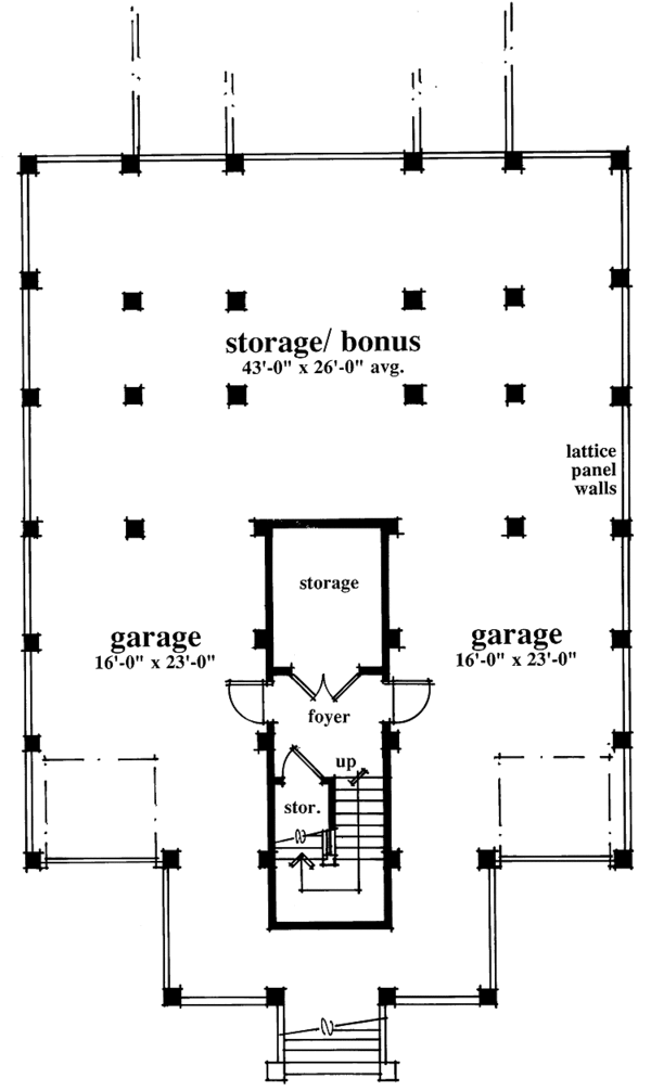 Home Plan - Classical Floor Plan - Lower Floor Plan #930-76
