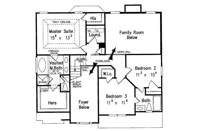 House Plan Design - Floor Plan - Upper Floor for Traditional House Plan #927-193 - 3 bed, 2.5 bath