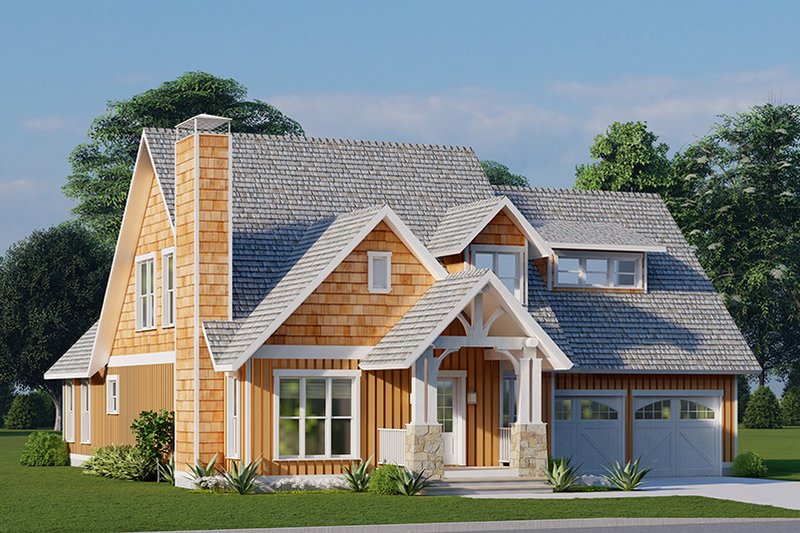 House Plan Design - Exterior - Front Elevation 5 for Cottage House Plan #923-316 - 3 bed, 2.5 bath