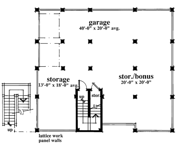 House Design - Country Floor Plan - Lower Floor Plan #930-48