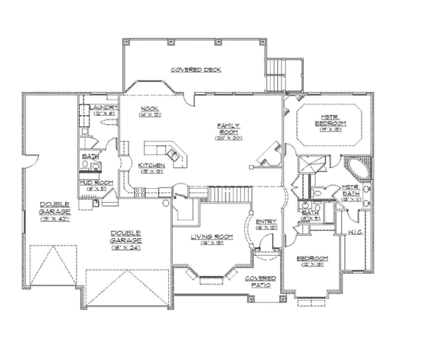 Home Plan - European Floor Plan - Main Floor Plan #945-129