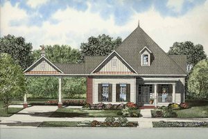Colonial Exterior - Front Elevation Plan #17-2869