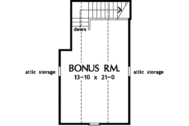 Home Plan - Floor Plan - Upper Floor for Country House Plan #929-397 - 3 bed, 2 bath