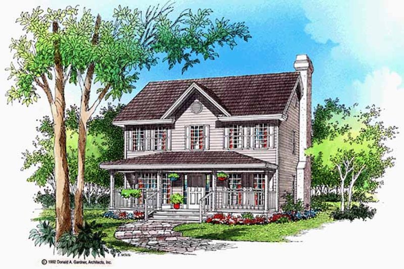 Country Style House Plan - 3 Beds 2.5 Baths 1749 Sq/Ft Plan #929-373 ...