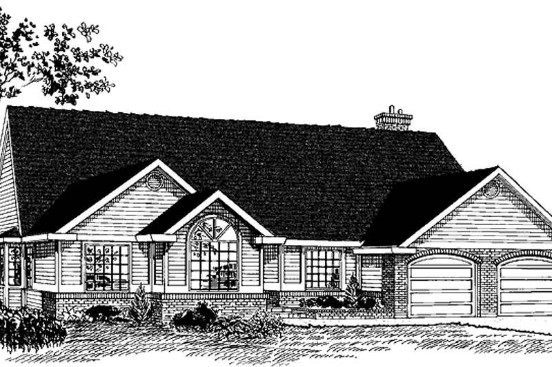 Architectural House Design - Craftsman Exterior - Front Elevation Plan #47-1002