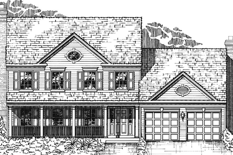 House Plan Design - Country Exterior - Front Elevation Plan #953-22