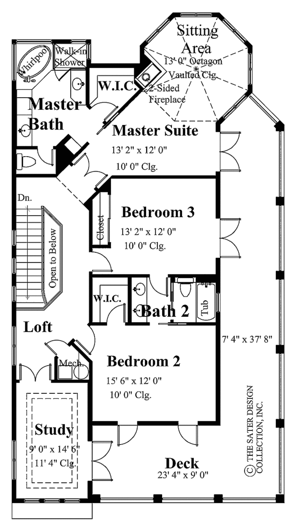 Home Plan - Country Floor Plan - Upper Floor Plan #930-141